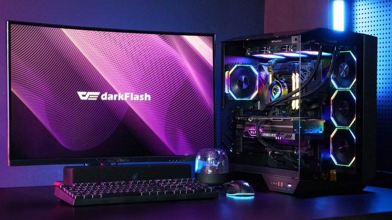 DarkFlash Redefines PC Case Design with Enhanced Top-Mounted Water Cooling in DY470 ATX